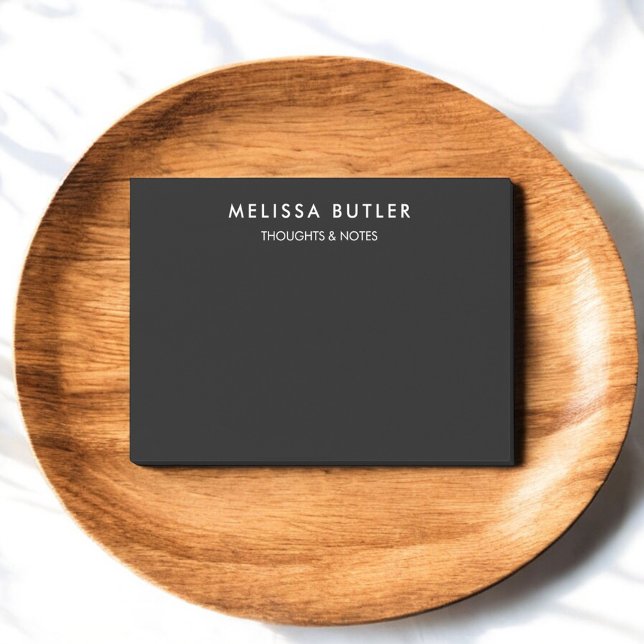 Minimalist Modern Black Post-it Notes (Creator Uploaded)