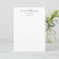 Minimalist Modern Black Script Custom Business