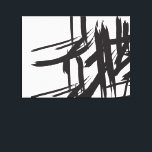 Minimalist Modern Black white abstract wall art<br><div class="desc">I love the abstract and minimalist style. Wall art wrapped canvas with offset brush strokes create a visual appeal that's perfect as an accent piece for the mod space. Display it over your bed,  living room or entry way. SImple,  chic and modern.

©LorenaDepante</div>