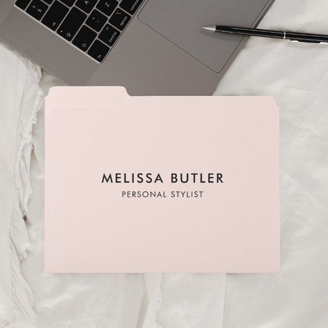 Minimalist Modern | Blush Pink File Folder (Creator Uploaded)
