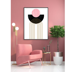 Minimalist Modern Boho Mid Century Contemporary Poster