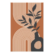 Minimalist modern boho-style wall art