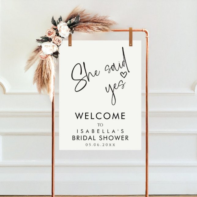 Minimalist Modern Bridal Shower Foam Board (Creator Uploaded)