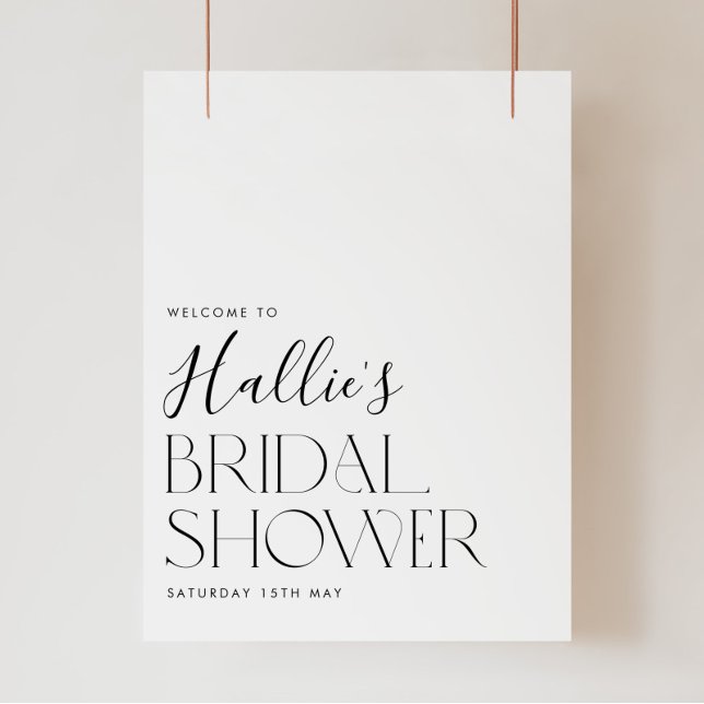 Minimalist Modern Bridal Shower Welcome Sign  (Creator Uploaded)
