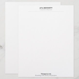 Minimalist Modern Business Letterhead