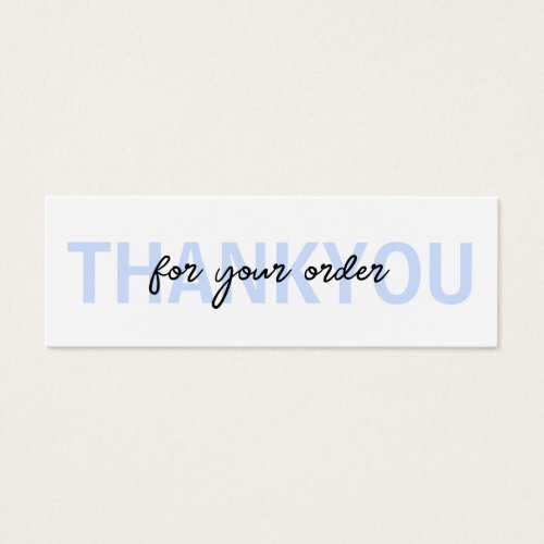 Minimalist Modern Business Thank You Order Insert