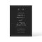 Minimalist Modern Calligraphy Black White Wedding