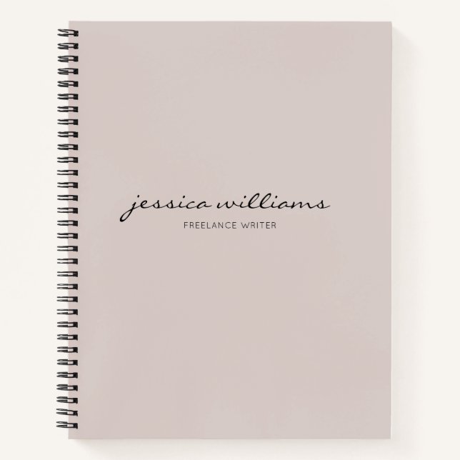 Minimalist Modern Calligraphy Notebook (Front)