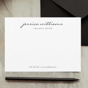 Minimalist Modern Calligraphy Professional Note Card