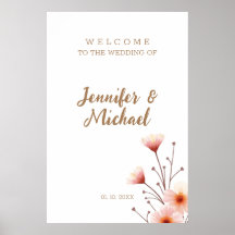 Minimalist Modern Calligraphy Wedding Welcome