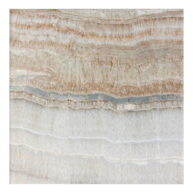 minimalist modern chic beige tan white grey marble acrylic print (Front)