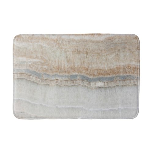 minimalist modern chic beige tan white grey marble bath mat