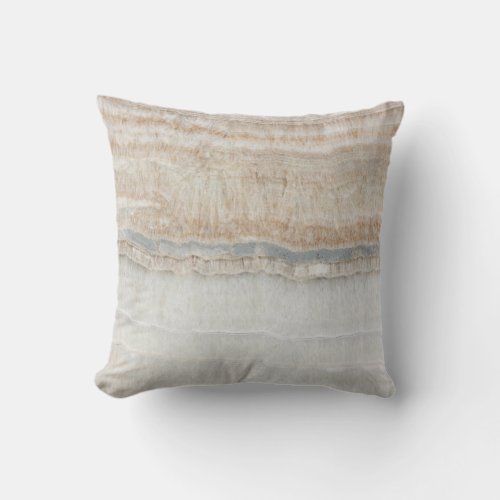 minimalist modern chic beige tan white grey marble outdoor pillow