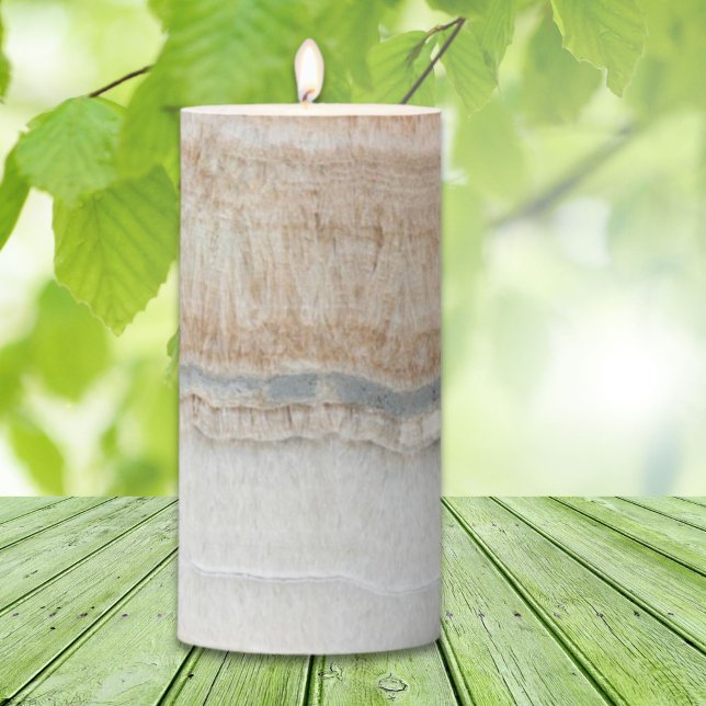 minimalist modern chic beige tan white grey marble pillar candle (minimalist modern chic beige tan white grey marble pillar candle)