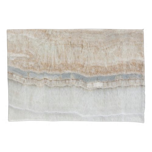 minimalist modern chic beige tan white grey marble pillow case