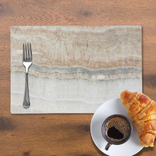 minimalist modern chic beige tan white grey marble placemat