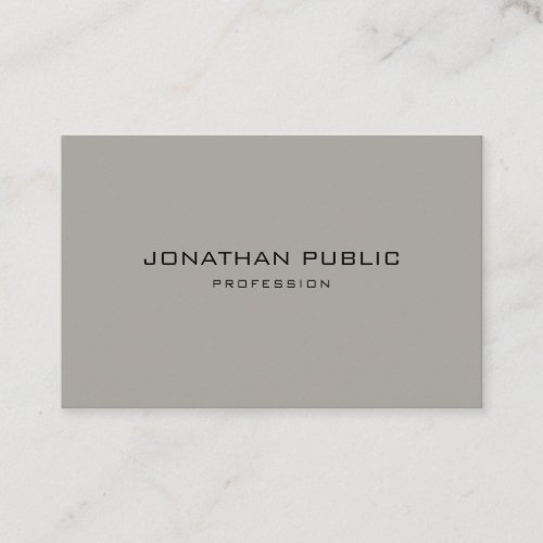 Minimalist Modern Chic Clean Template Professional Business Card