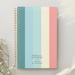 Minimalist Modern Chic Pastel Rainbow Cute Planner