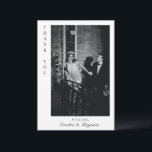 Minimalist Modern Chic Personalized Photo Wedding Thank You Card<br><div class="desc">Minimalist Modern Chic Personalized Photo Wedding Thank You Card</div>