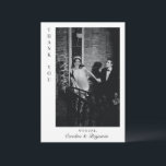 Minimalist Modern Chic Personalized Photo Wedding Thank You Card<br><div class="desc">Minimalist Modern Chic Personalized Photo Wedding Thank You Card</div>