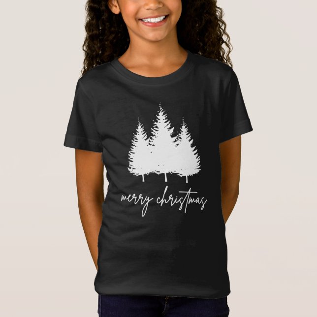 Minimalist Modern Christmas T-Shirt (Front)