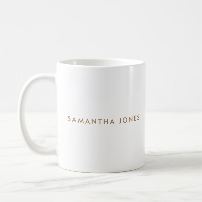 Minimalist Modern Coffee Mug (Left)