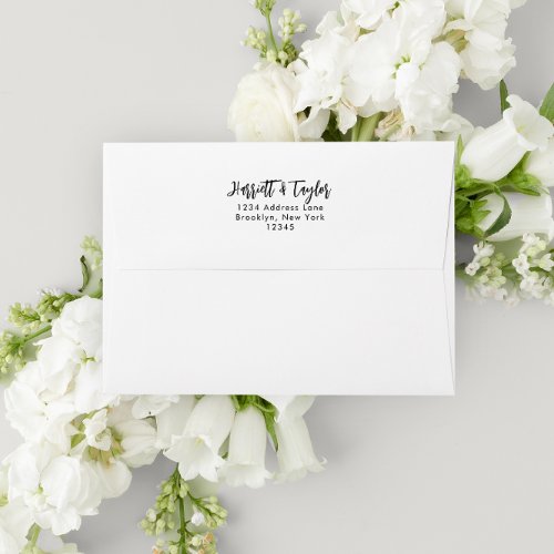 Minimalist Modern Contemporary Script Envelope