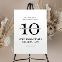 Minimalist Modern Corporate Business Anniversary