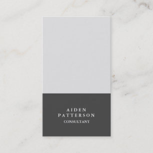 Minimalist Modern Creative Grey Business Card