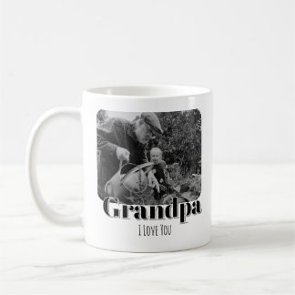 Minimalist Modern customizable Grandpa & son Coffee Mug