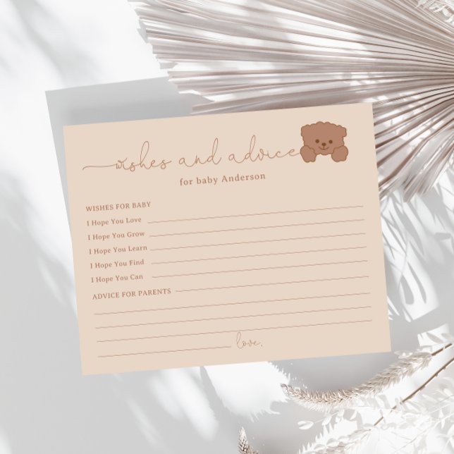 Minimalist Modern Cute Bear Baby Shower Game (Creator Uploaded)