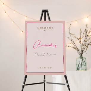 Minimalist Modern Cute Bridal Shower  Foam Board