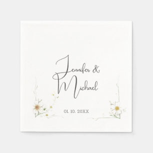 Minimalist Modern Cute Wedding Welcome Napkins