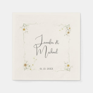 Minimalist Modern Cute Wedding Welcome Napkins