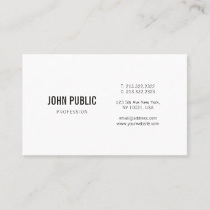 Minimalist Modern Design Elegant Professional Business Card