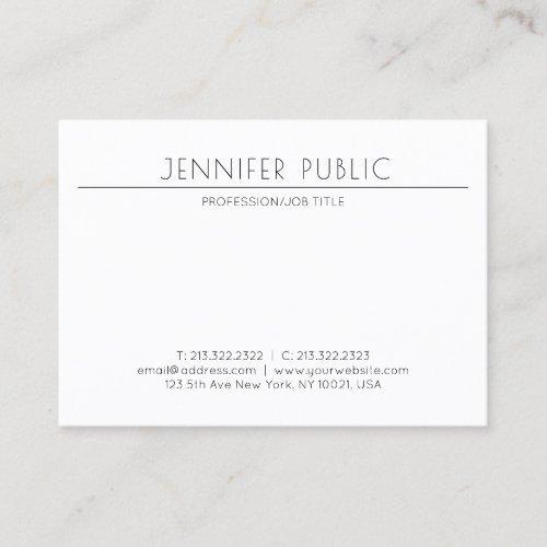 Minimalist Modern Design Elegant Professional Business Card