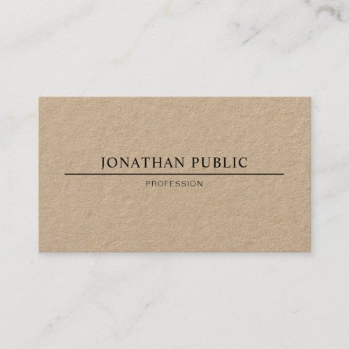 Minimalist Modern Design Plain Luxury Elegant Business Card