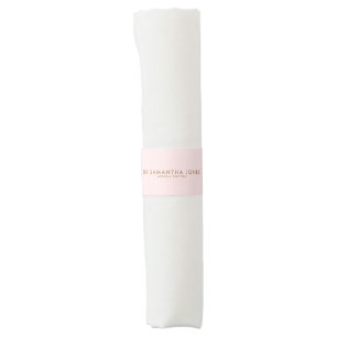 Minimalist Modern Doctor Professional Pink Napkin Bands