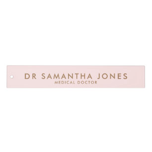 Minimalist Modern Doctor Professional Pink Ruler