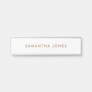 Minimalist Modern Door Sign