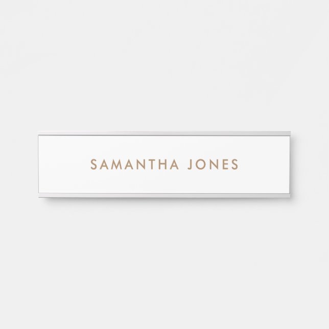 Minimalist Modern Door Sign (Front)