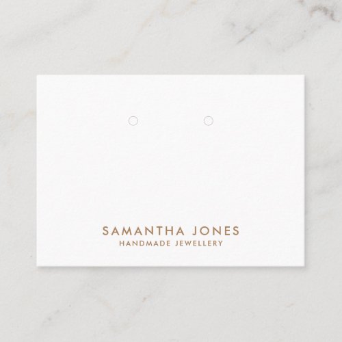 Minimalist Modern Earrings Jewelry Display  Business Card