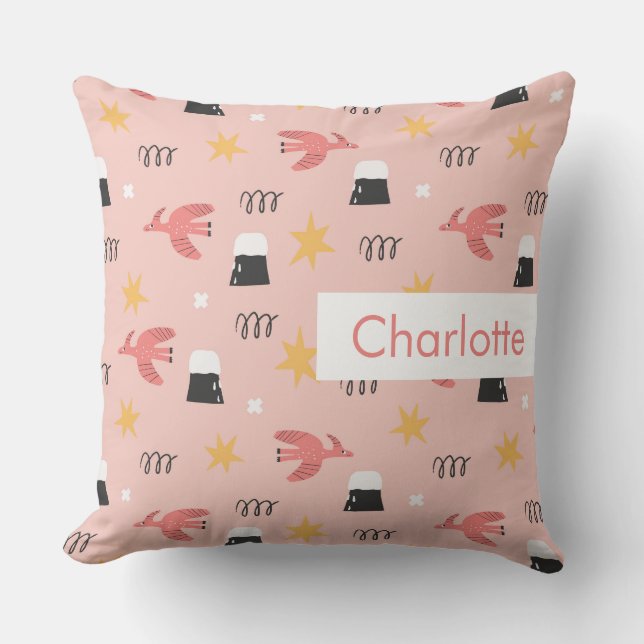  Minimalist Modern Editable Inscription Custom  Throw Pillow (Front)