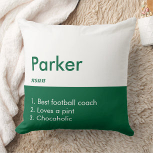 Minimalist Modern Editable Inscription Custom Throw Pillow