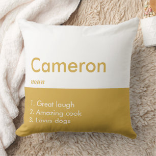  Minimalist Modern Editable Inscription Custom  Throw Pillow