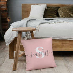 Minimalist Modern Editable Inscription Custom Throw Pillow