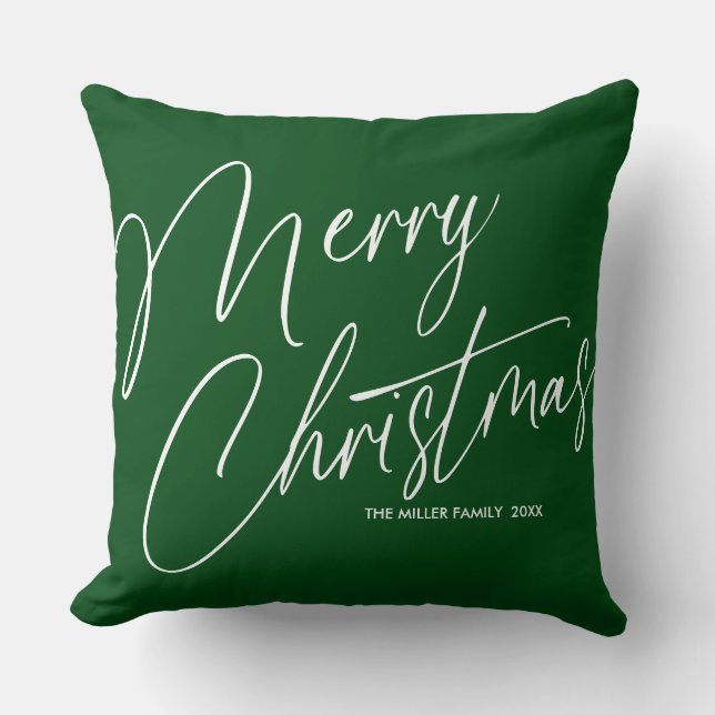  Minimalist Modern Editable Inscription Custom  Throw Pillow (Front)