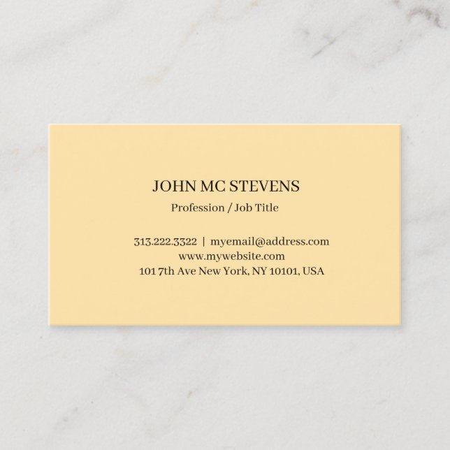 Minimalist Modern Elegant Business Card (Front)