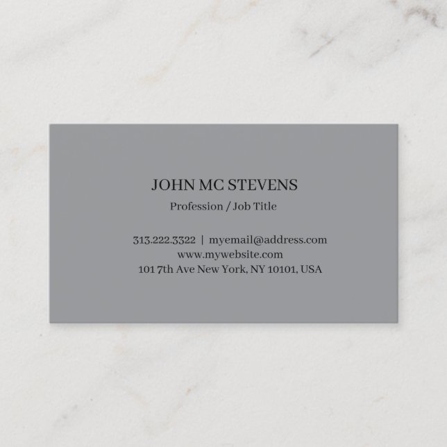 Minimalist Modern Elegant Business Card (Front)