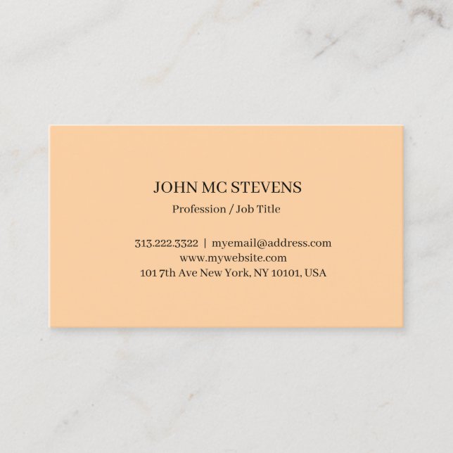 Minimalist Modern Elegant Business Card (Front)